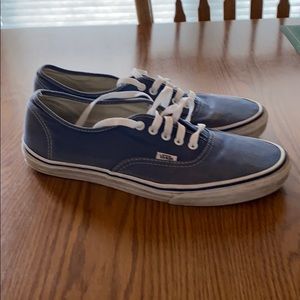 Vans Authentic Blue Shoes Used size 11.5
